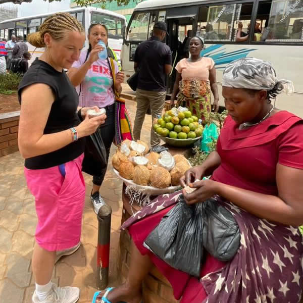 buying fruits at the park